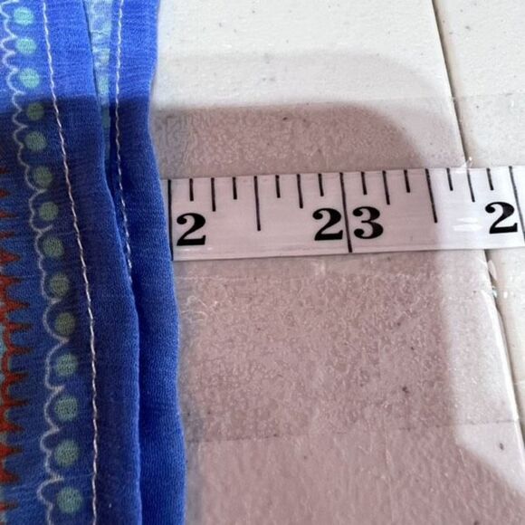 Abbilene‎ Bohemian Flowy Mixed print peasant blouse small cottagecore floral - Picture 9 of 9